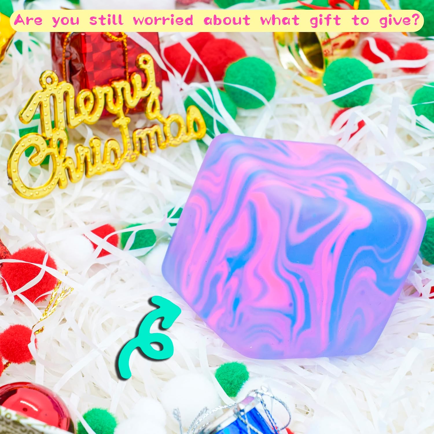 NeeDoh Nice Cube ?C Solid Squish ?C Pink & Blue - Image 5