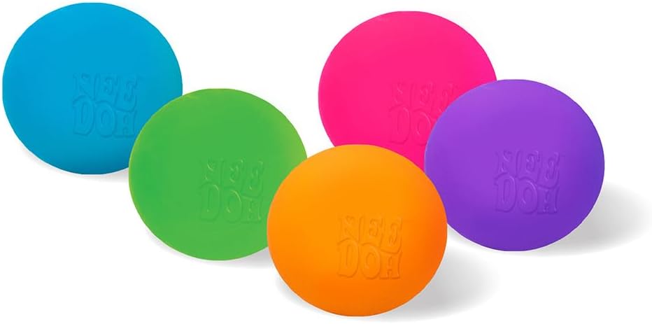 Schylling NeeDoh Teenie - Sensory Fidget Toy - 3 Mini Groovy Globs in Assorted Colors - Ages 3 to Adult (Pack of 1) - Image 5