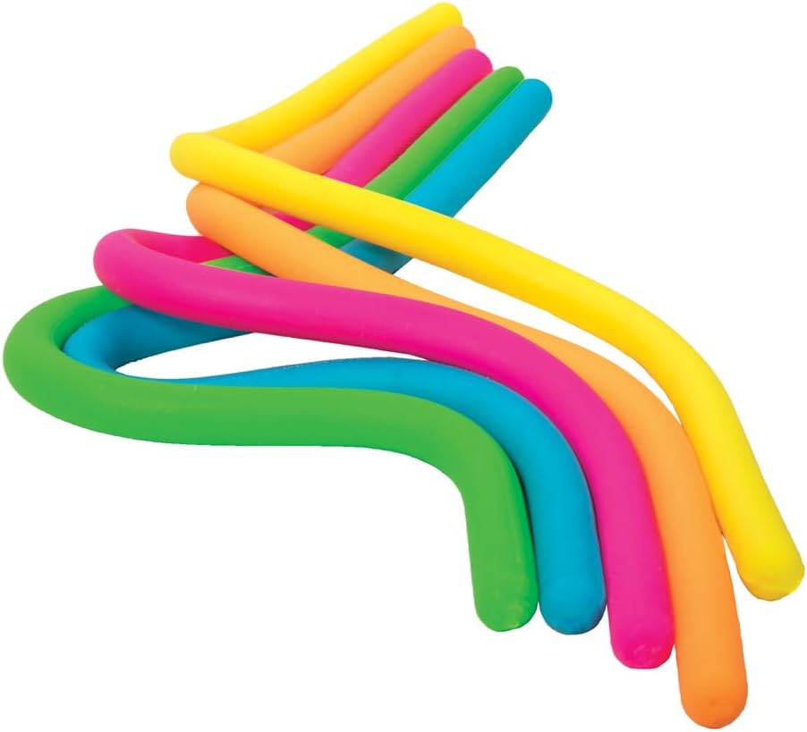 Schylling NeeDoh Noodlies - Sensory Squeeze Toy - Contains 5 Stretchy Noodles - 14 Long - Multicolored (Pack of 1) - Image 2