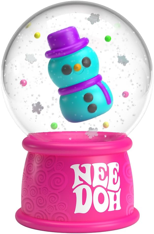 Schylling NeeDoh Squishmas Squish N- Snow Globes - Christmas Squeeze Toy - Assorted Colors - Ages 3 to Adult (Pack of 1) - Image 2