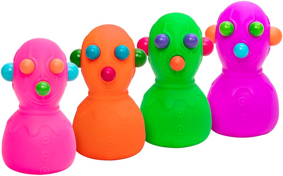 Schylling NeeDoh Panic Pete - Sensory Squeeze Toy - Popping Eyes. Ears & Nose - 4 Tall - Color May Vary (Pack of 1) - Image 2