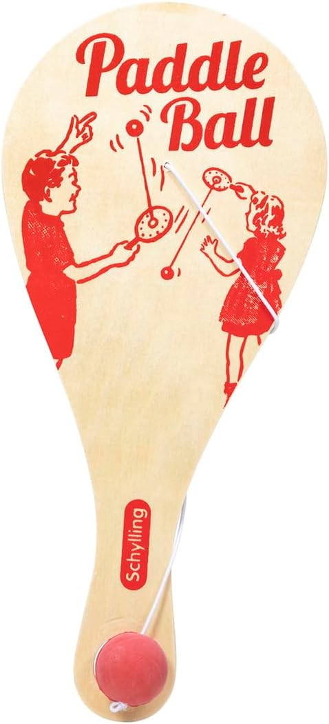 Schylling Paddle Ball - Classic Game Made with Real Wood - Ages 5 and Up - One Piece - Image 2