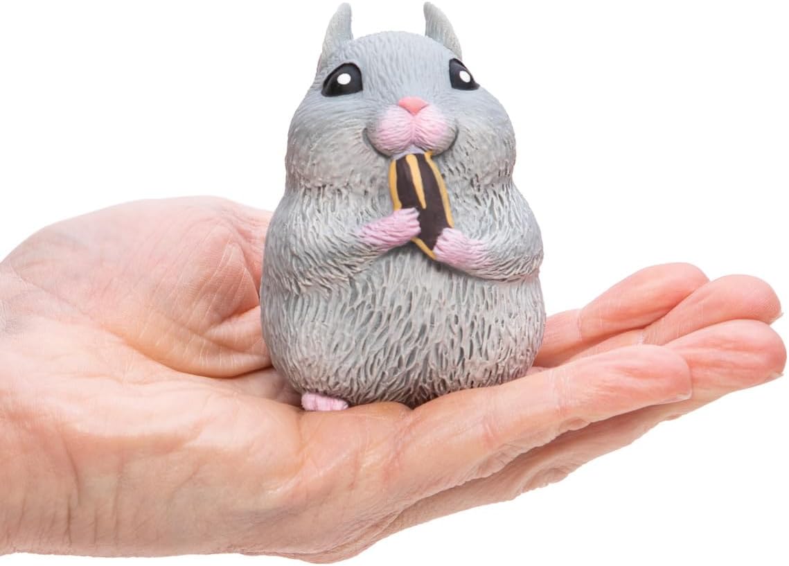 Schylling Chonky Cheeks Hamster - Squishy Squeeze Toy - Color May Vary - Age 3+ (Pack of 1) - Image 2