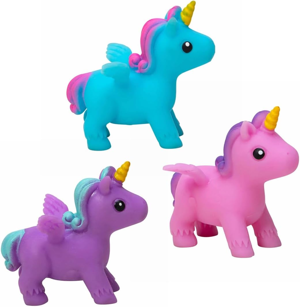 Schylling Itsy Bitsy Unicorn Squeezable and Stretchable Toy - Color May Vary (Pack of 1) - Image 2