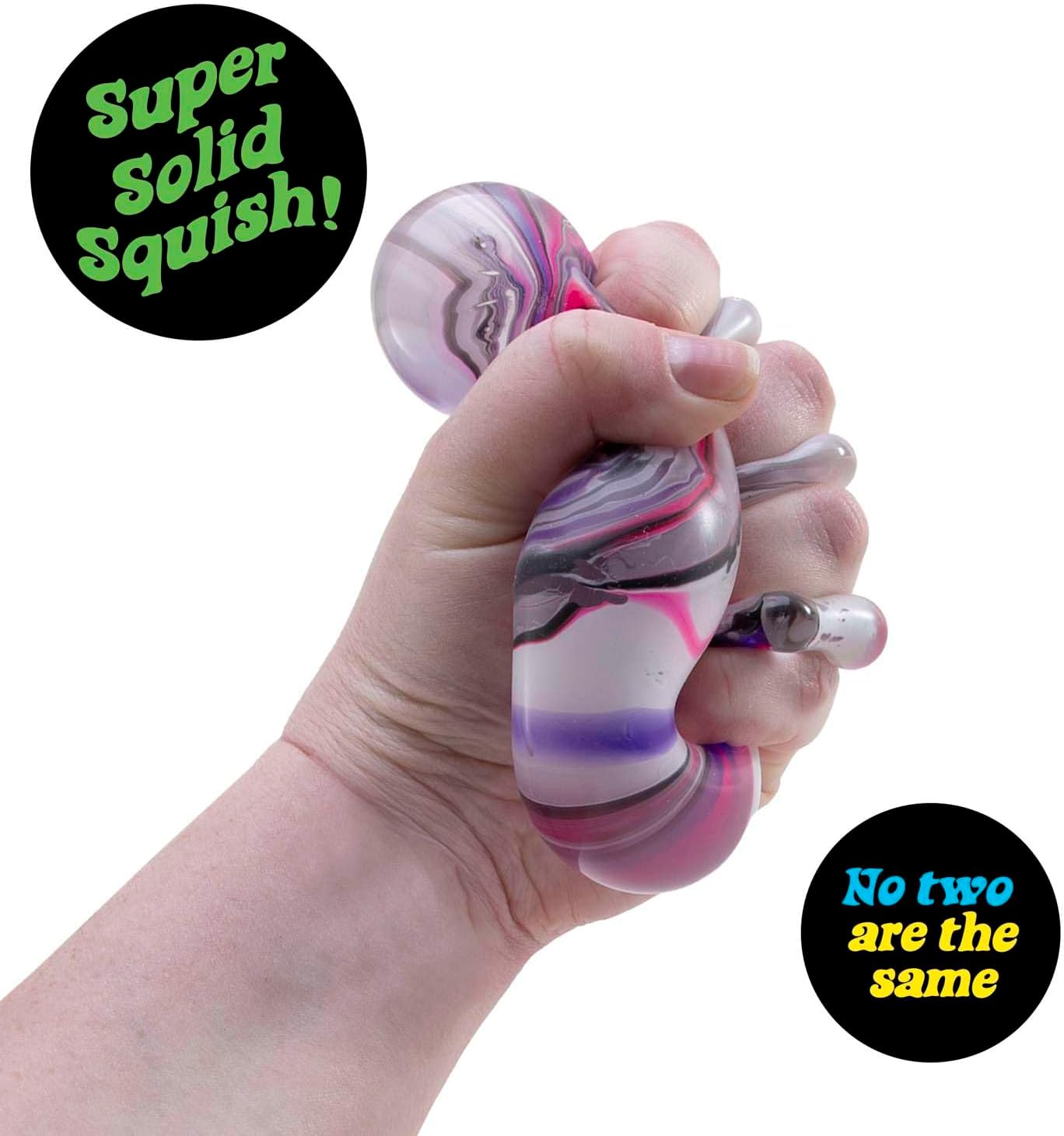 Schylling NeeDoh Nice Cube Swirl - Sensory Toy with a Super Solid Squish - Unique. Swirling Color Blend - Color May Vary (1 Per Pack) - Image 3