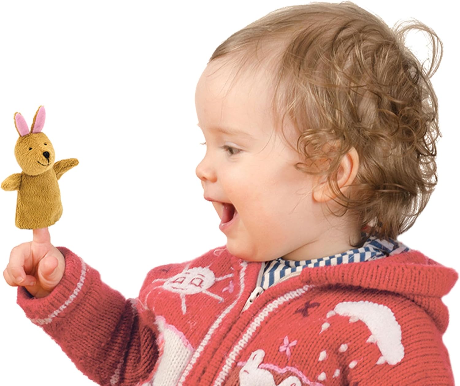 Schylling: Jack in Box - Kangaroo - Classic Pop-Up Music Toy. Momma & Baby Joey Finger Puppet. Plays Song Pop Goes The Weasel. Toddler & Kids 18mo+ - Image 4