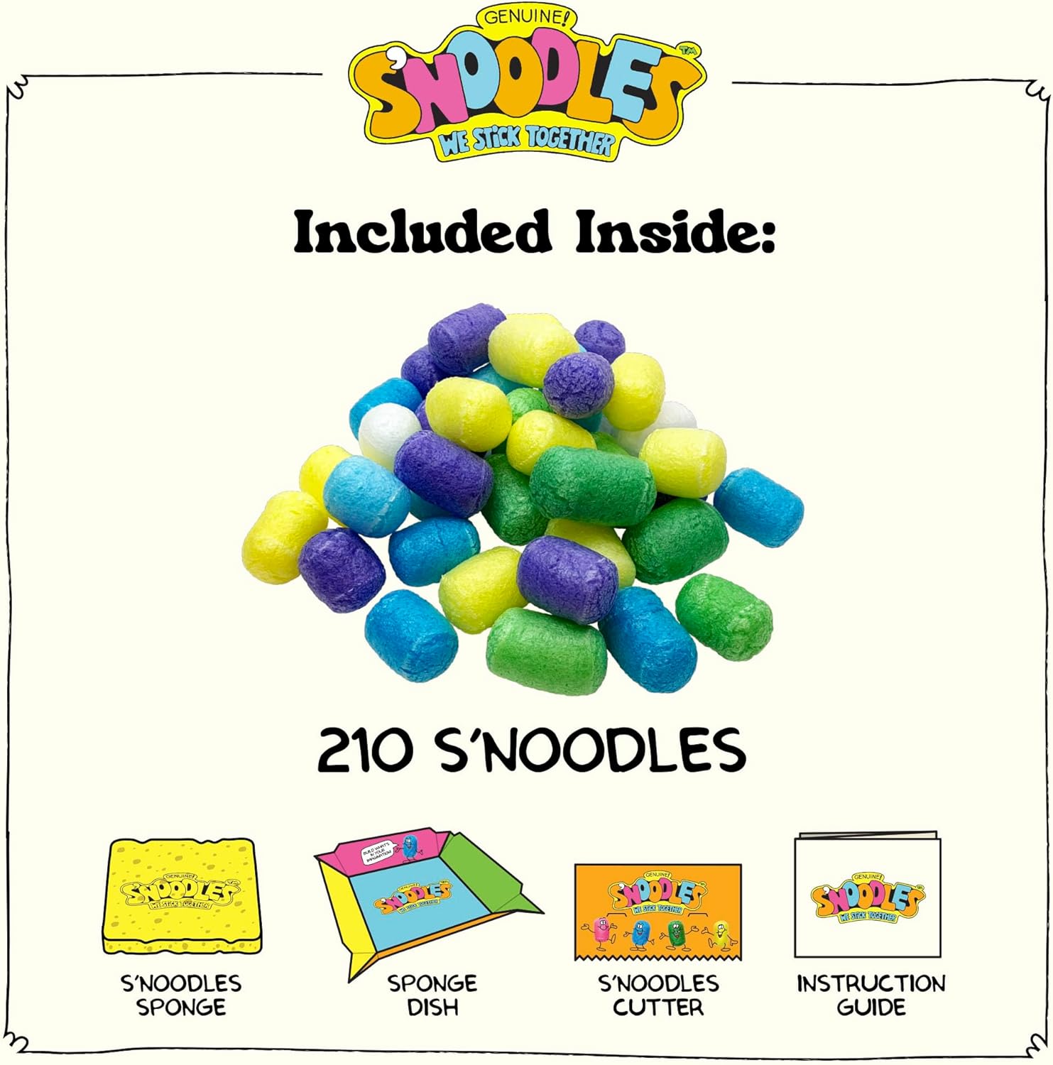Schylling S-Noodles - Creative Building Craft Kit - Just Add Water - Ages 4 and Up - One Kit - Image 3