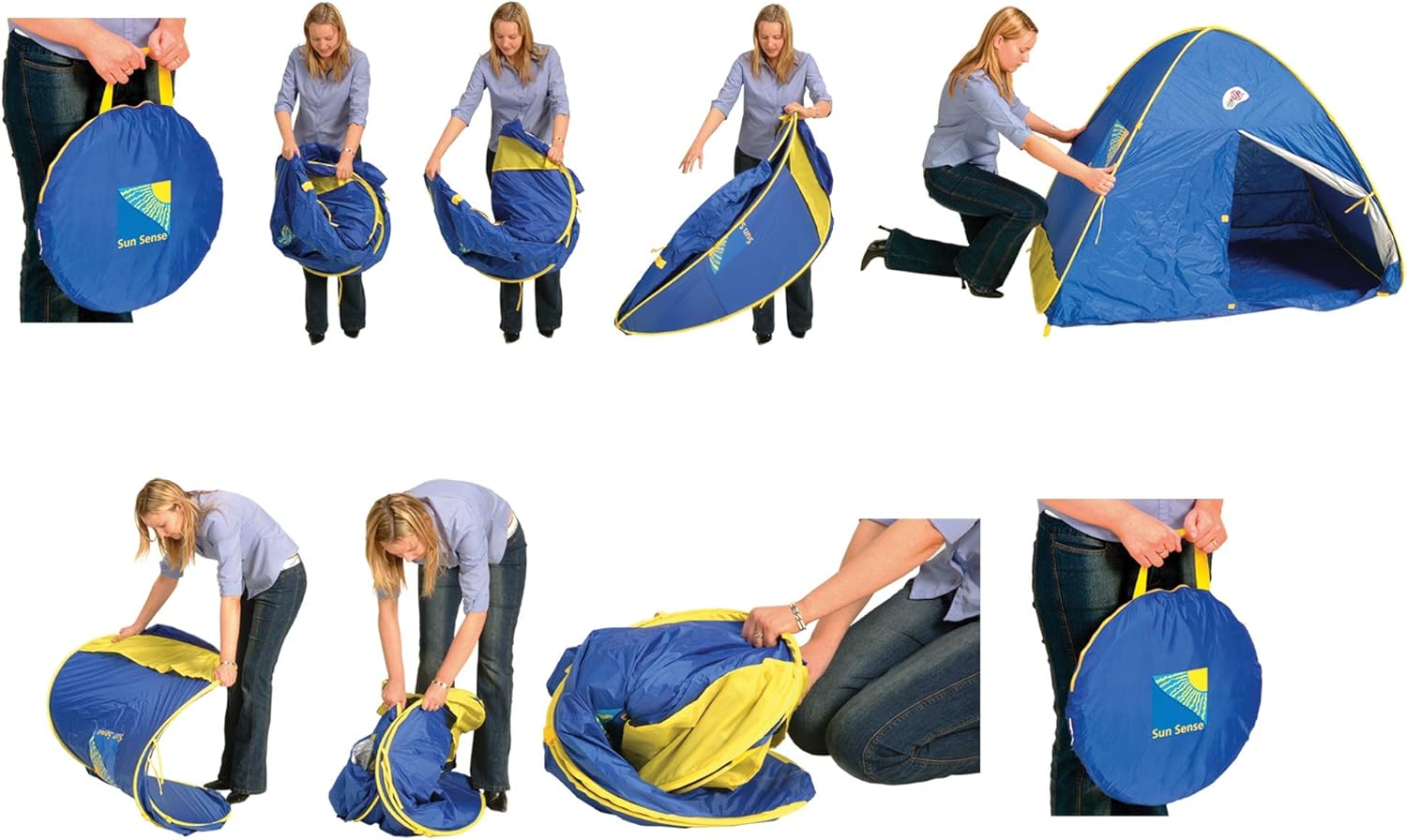 Schylling UV Play Shade. SPF 50+. Ultra portable . Blue - Image 4