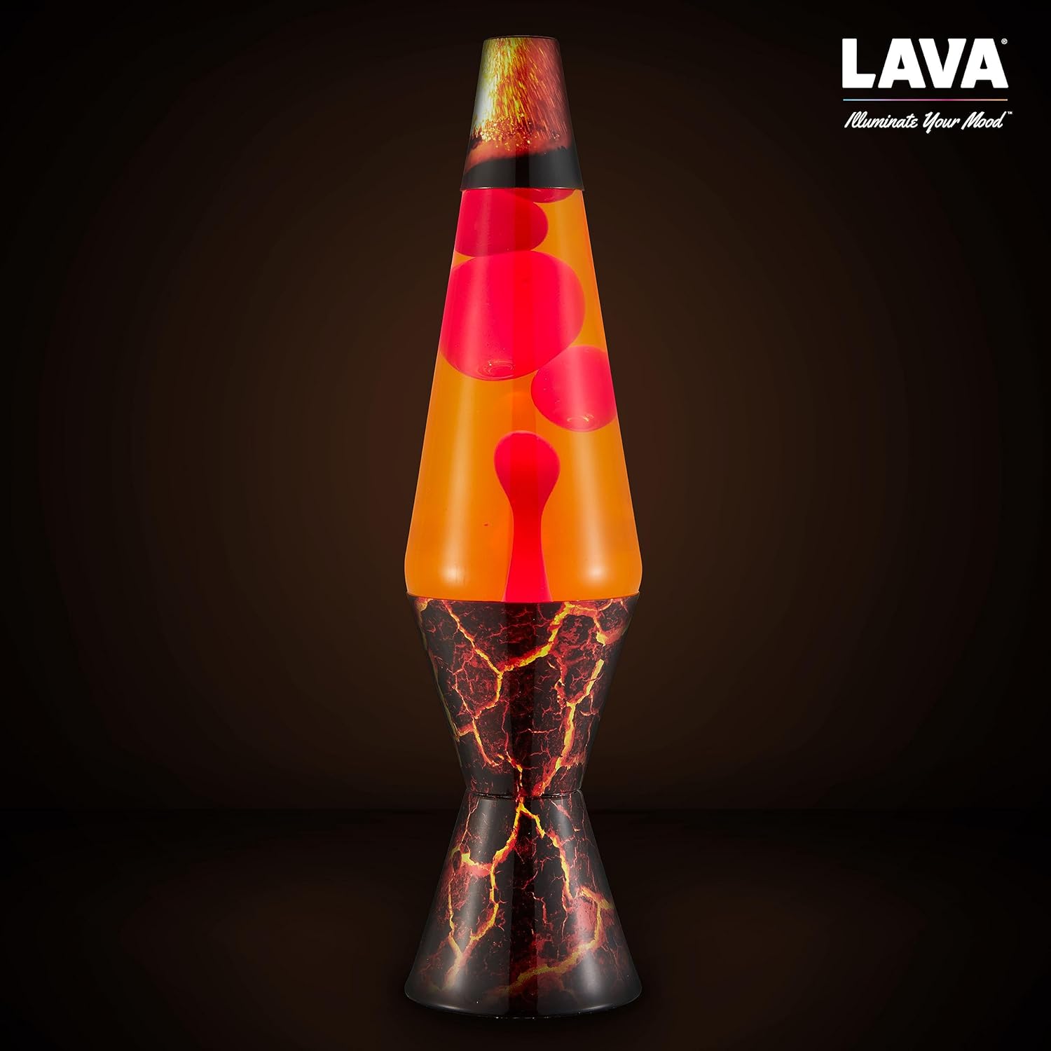 The Original Lava? Lamp - 14.5 Volcanic Crags - Classic Liquid Motion Lamp - Red Wax and Orange Liquid - #2078 (Amazon Exclusive) - Image 7