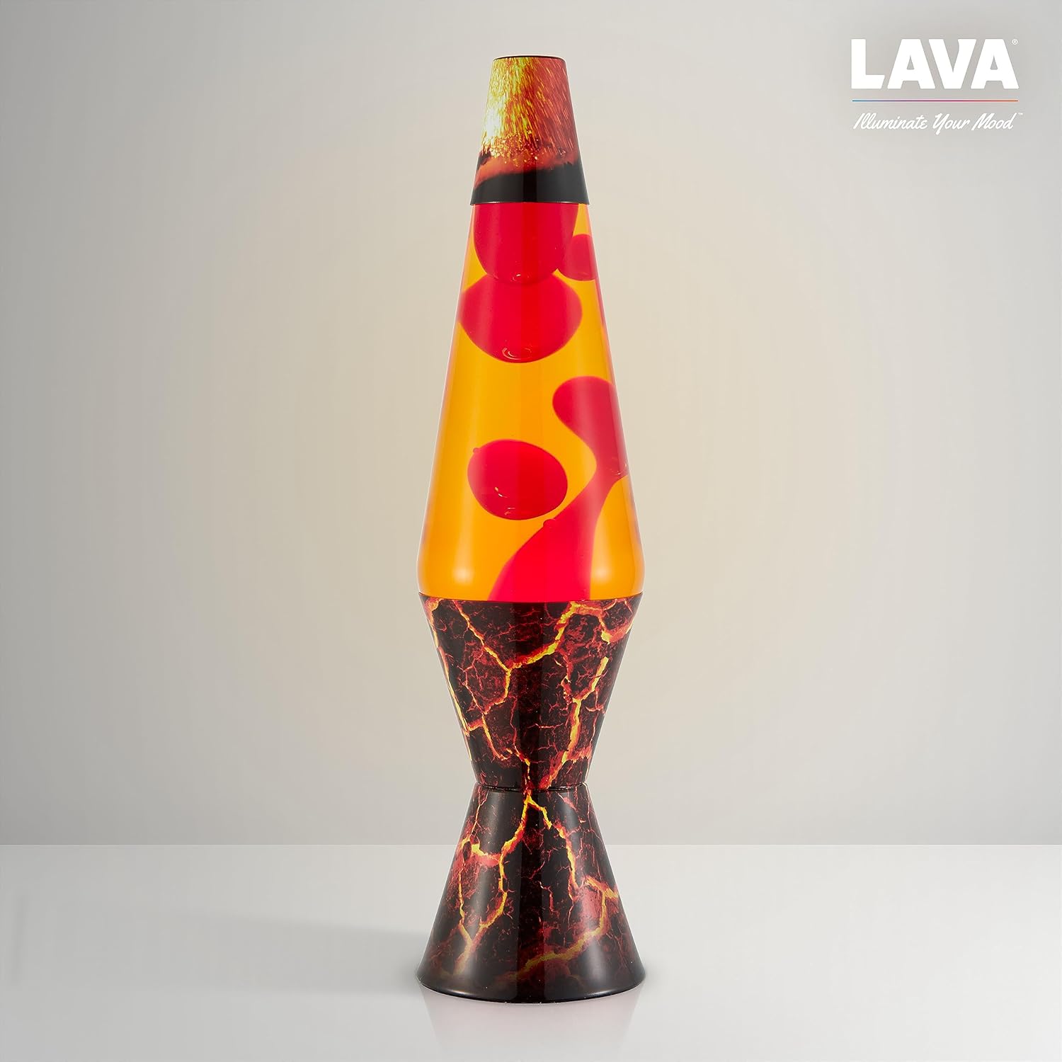 The Original Lava? Lamp - 14.5 Volcanic Crags - Classic Liquid Motion Lamp - Red Wax and Orange Liquid - #2078 (Amazon Exclusive) - Image 8