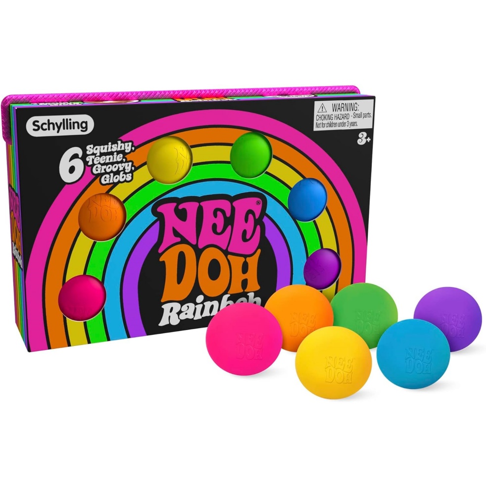 NeeDoh Rainboh Teenie - Mini Globs - 6 Pack - Image 2