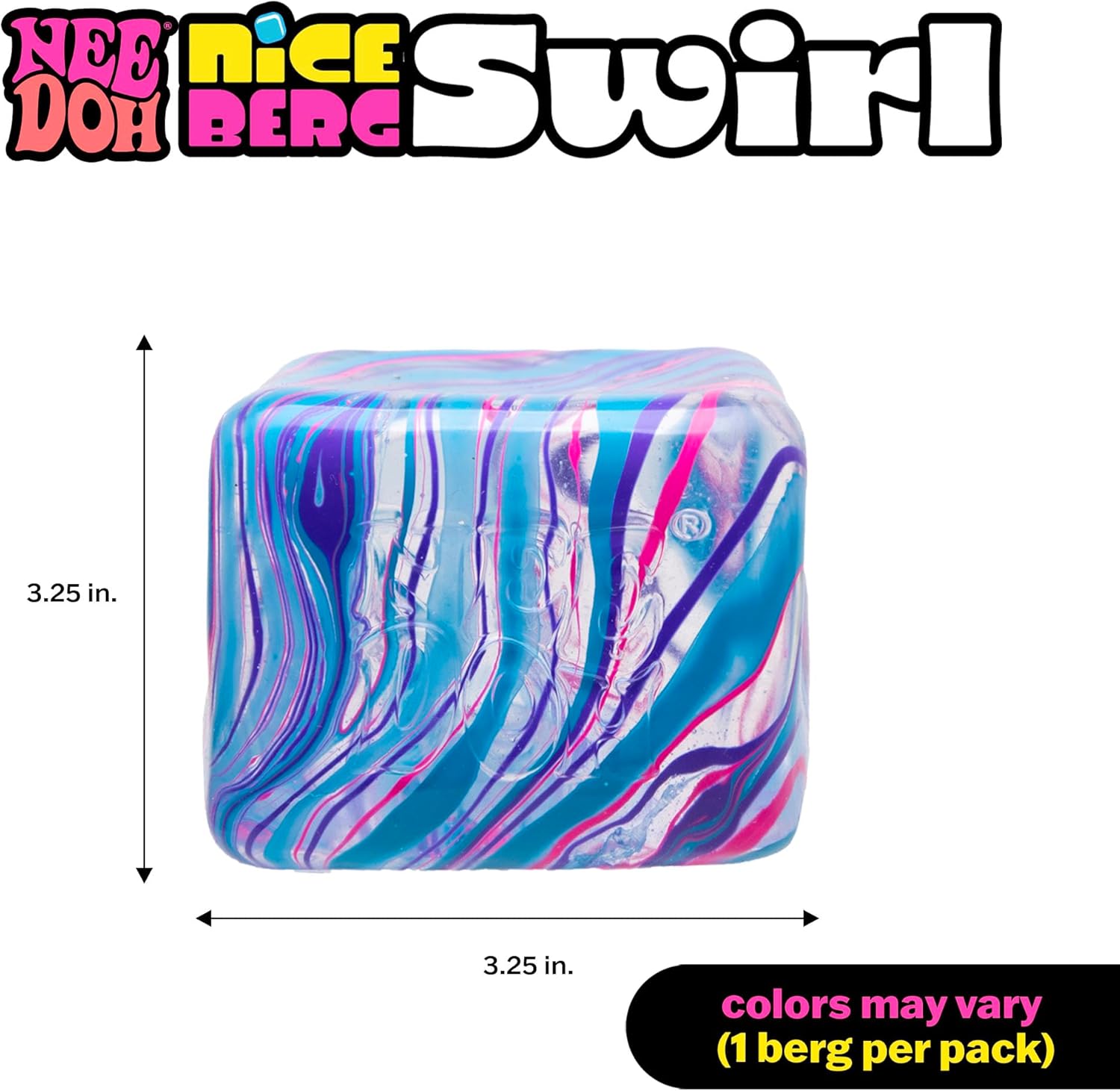 Schylling NeeDoh Swirl Nice Berg - Jumbo Squishy Squeezy Fun - Colors May Vary - Image 6