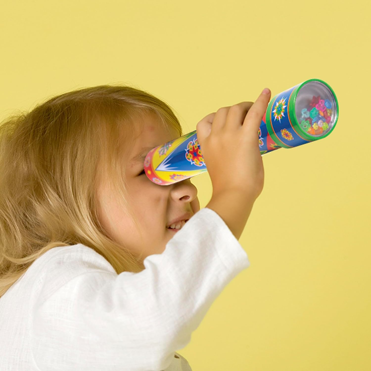 Schylling Classic Tin Kaleidoscope - Fun. Colorful Pattern-Changing Toy - Durable Tin with Multicolored Beads - Ages 3 and Up - One Piece - Image 3