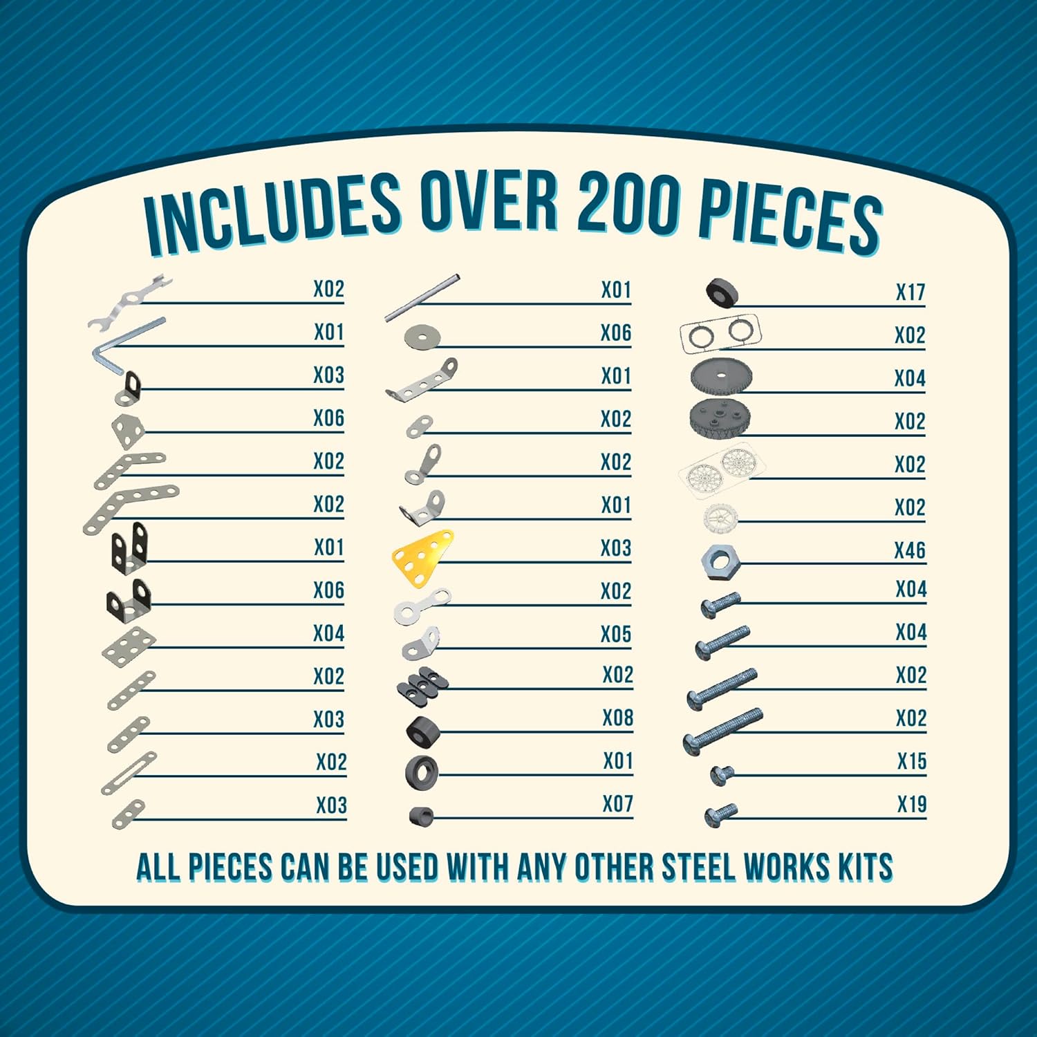 Schylling Steel Works 5 Model Construction Building Kit - Image 2