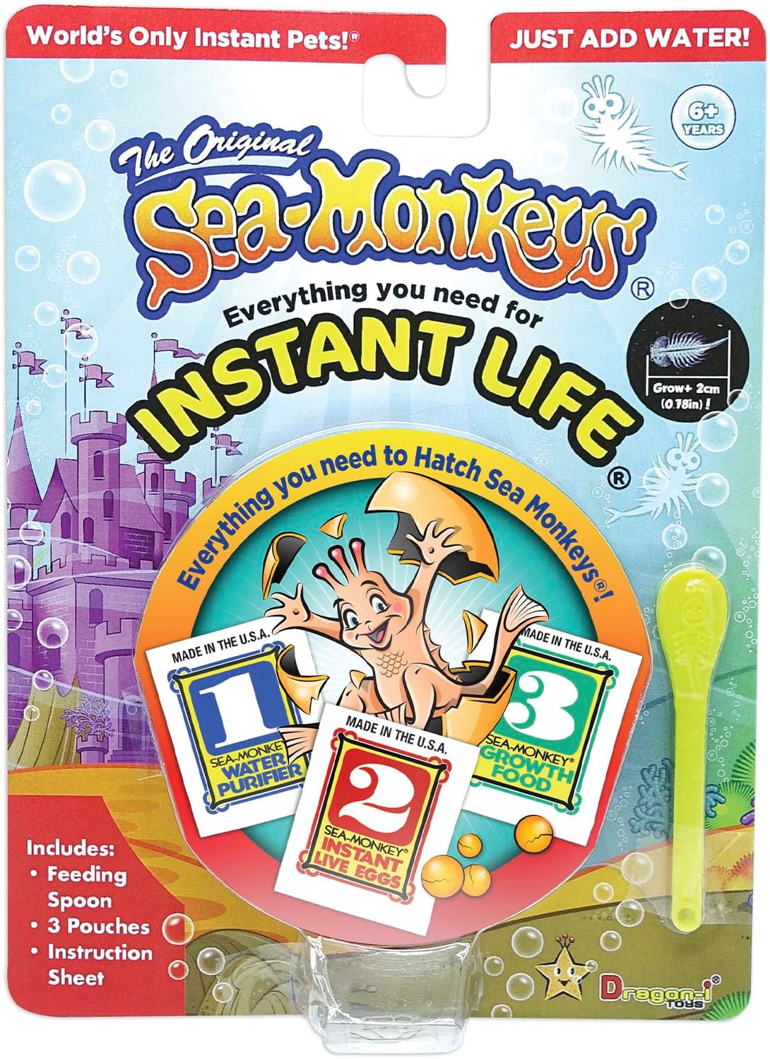 Sea-Monkeys? Instant Life - World-s Only Instant Pets? - Ages 6+ (Pack of 1)