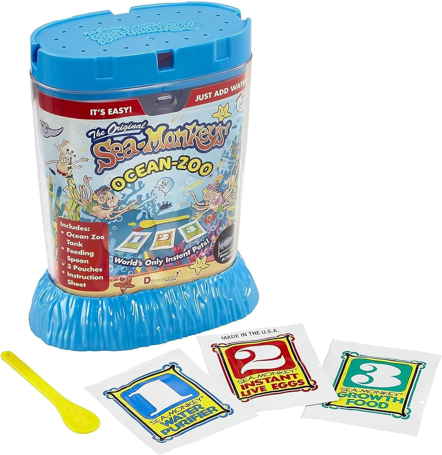 Sea-Monkeys? Ocean Zoo - World-s Only Instant Pets? - Assorted Colors - Ages 6+ (Pack of 1) - Image 5