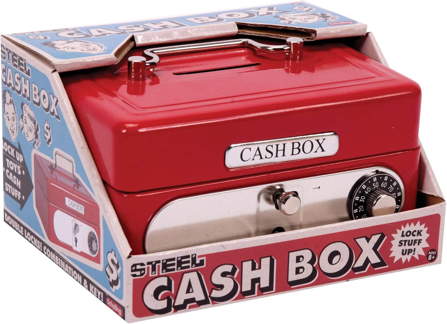 Schylling Locking Cash Box Red. 1 EA - Image 3