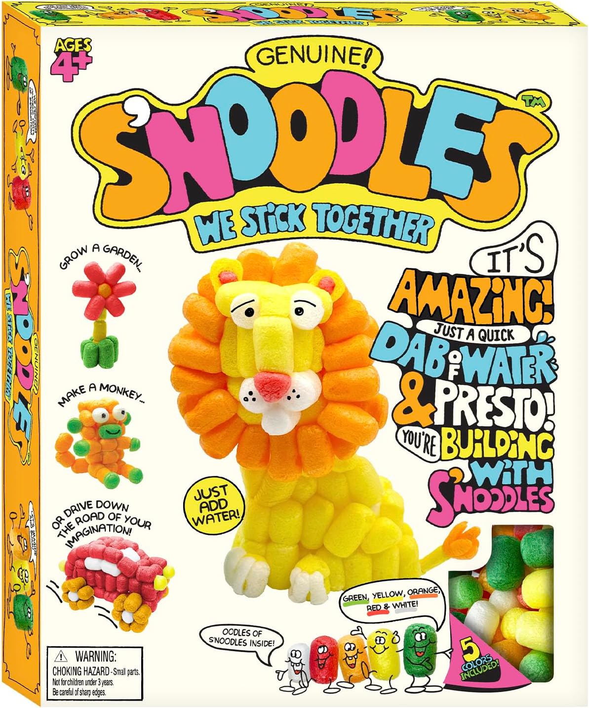 Schylling S-Noodles - Creative Building Craft Kit - Just Add Water - Ages 4 and Up - One Kit