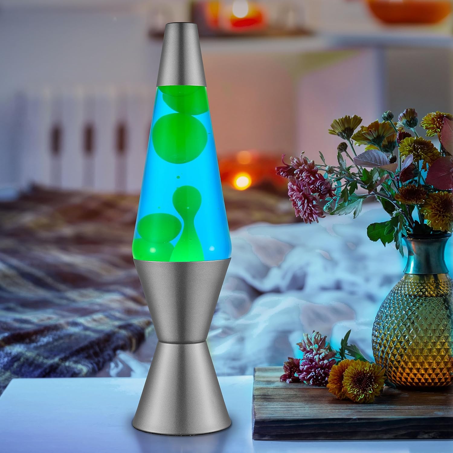 Lava? Lamp - 14.5 Deep Ocean - The Original Motion Light - Yellow/Green Wax and Blue Liquid - Item #2634 (Amazon Exclusive) - Image 4