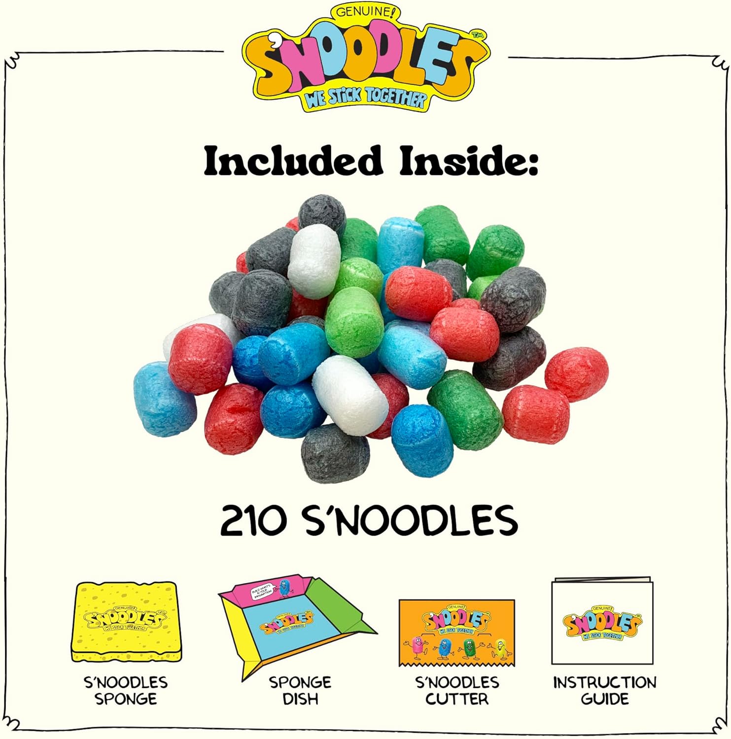 Schylling S-Noodles - Creative Building Craft Kit - Just Add Water - Ages 4 and Up - One Kit - Image 3