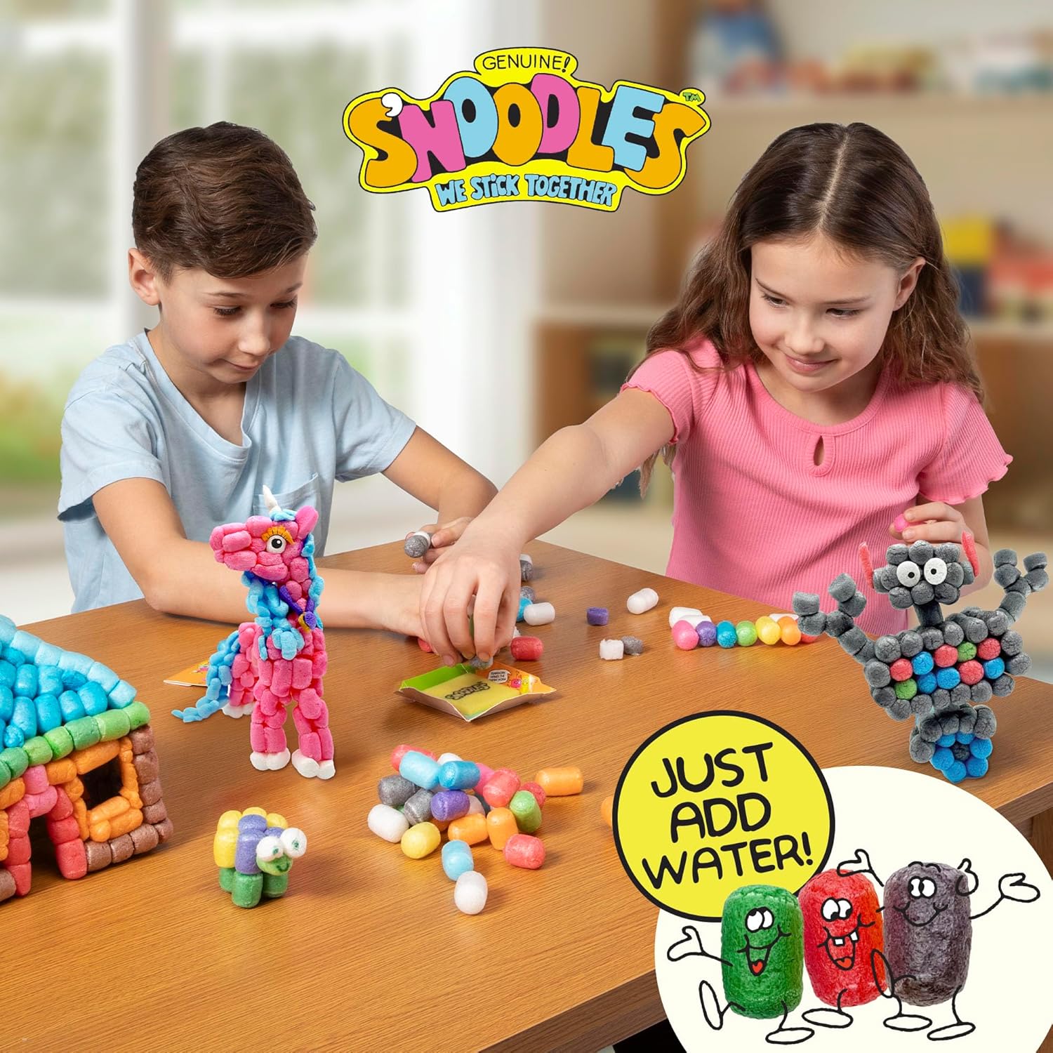Schylling S-Noodles - Creative Building Craft Kit - Just Add Water - Ages 4 and Up - One Kit - Image 5