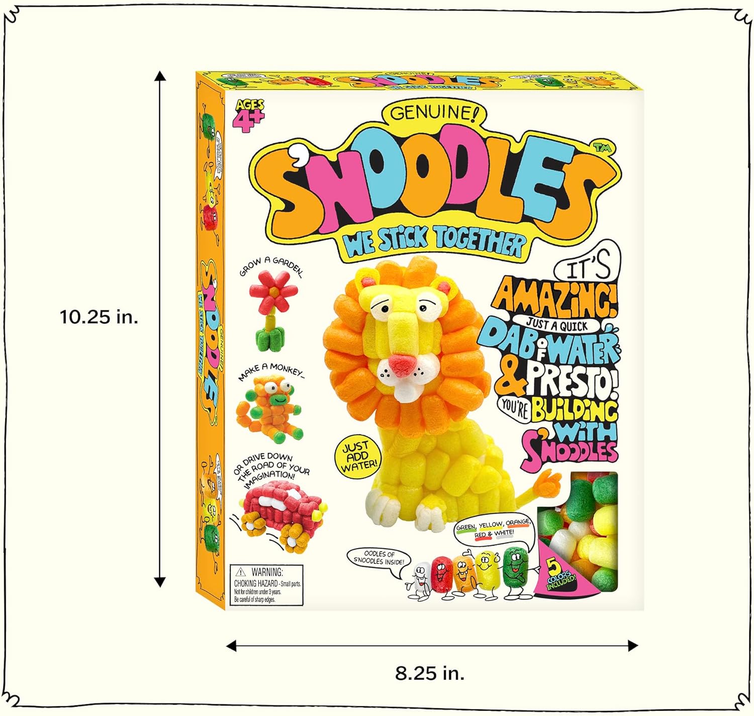 Schylling S-Noodles - Creative Building Craft Kit - Just Add Water - Ages 4 and Up - One Kit - Image 6