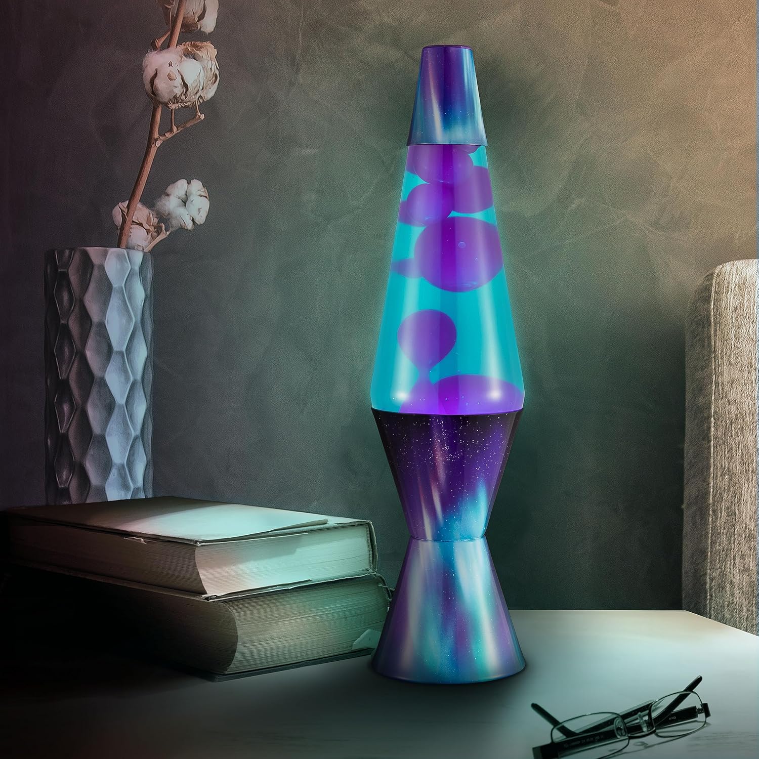 The Original Lava? Lamp - 14.5 Aurora Borealis ?C Classic Liquid Motion Lamp - Purple Wax and Blue Liquid - Item #2047 (Amazon Exclusive) - Image 4